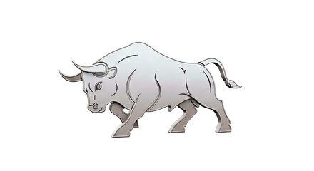 Obraz premium Metallic Bull Icon