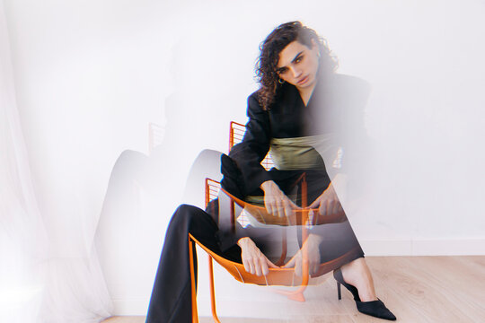 Queer man expressing gender identity 