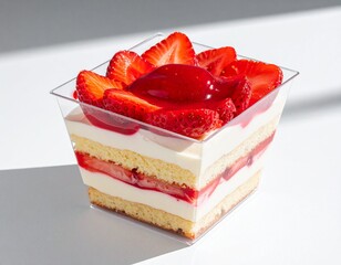strawberry dessert cake