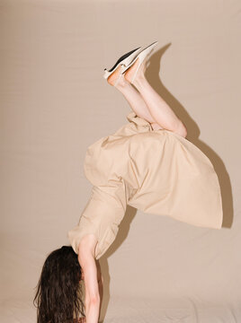 Dramatic Handstand Fashion Moment