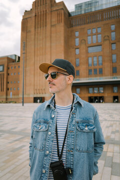 Man stands in Battersea