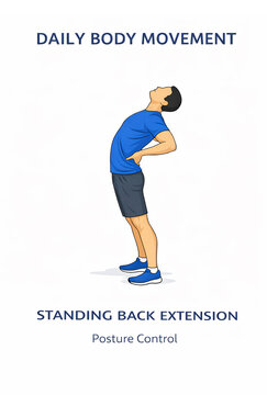 Standing Back Extension Exercise for Posture Control