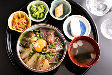 Colorful Japanese Seafood Bowl