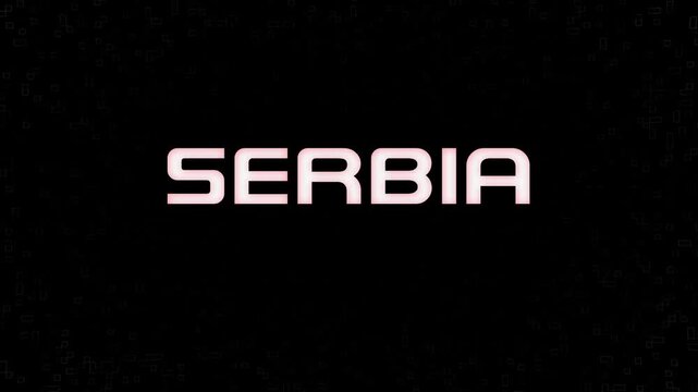 Electrified White on Black with yellow Logo SERBIA