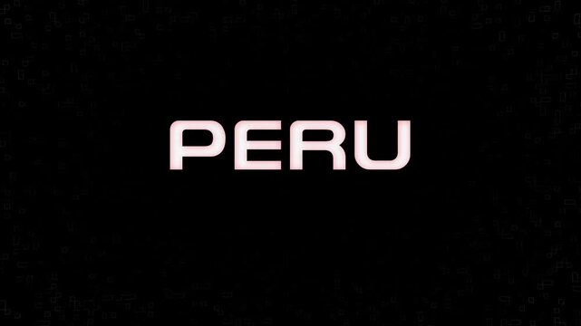 Electrified White on Black with yellow Logo PERU