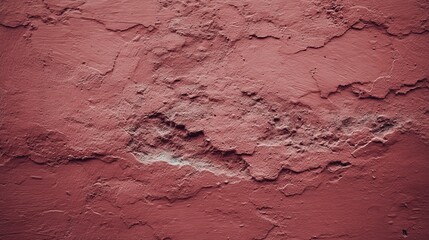Fototapeta premium Close up of rough red concrete wall or asphalt texture, detailed surface with natural cracks and gritty pattern, industrial and urban background for design, construction, and architectural concepts