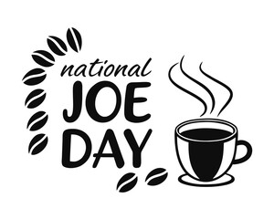 National Joe Day Celebration Concept Vector Graphic