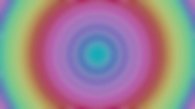 Abstract Rainbow Colorful 3D Torus Tunnel Loop Background Animation