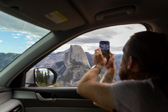 Road trip Photo with Cell phone 