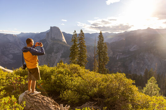 Photographer camera handsome Photography Yosemite  Park valley