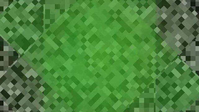 Minecraft Grass Block Pixel Art Animation.