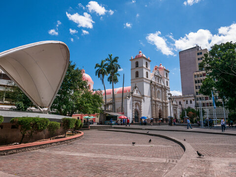 Tegucigalpa, Honduras, 02.20.2026: view of the Cathedral of Saint Michael Archangel.