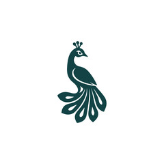 Fototapeta premium Majestic Peacock Logo