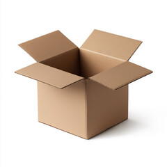 An empty cardboard box stands open, offering a glimpse into endless possibilities and ideas Generative AI