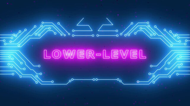 Glowing Electric Blue Lower Level UI Notification Element.
