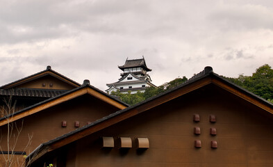 Inuyama Castle view through the rooftop