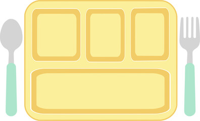 Yellow Meal Tray
