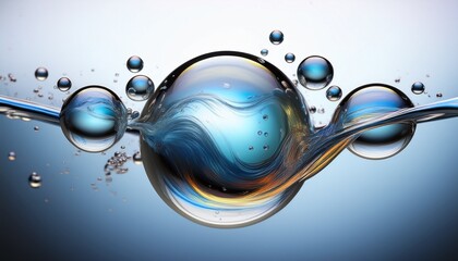 Liquid Bubble Blob Element