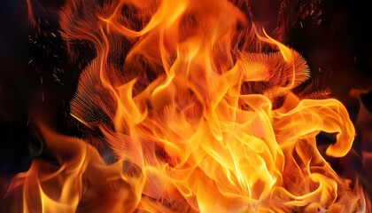 Blurred Illustration Of Burning Fire Flame Burning Fire Flame On Background