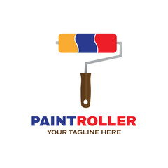 paint roller vector illustration