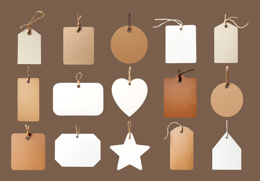 Diverse Blank Tags Element Design Collection