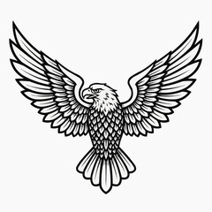 Obraz premium vector illustration of a bird