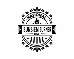 Obraz premium National Bunsen Burner Day Vector, Chemistry and Laboratory Concept Design