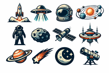 set of space rocket icons © Bibi