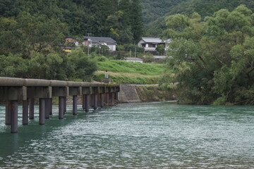 Fototapeta premium 四万十川の風景