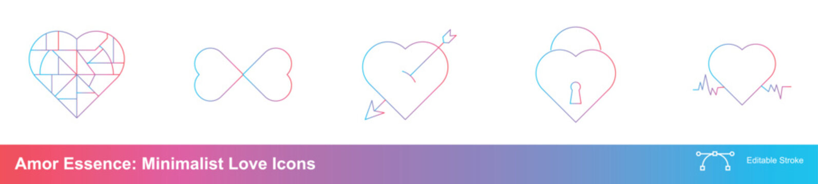 Amor Essence Minimalist Love Icons