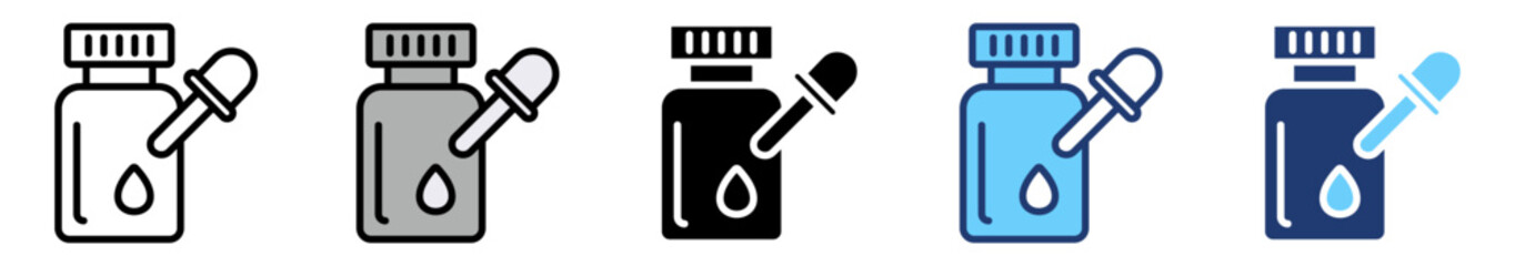 COSMETIC COMPOUNDS icons with various styles and colors