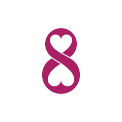 Women's Day March 8 symbol