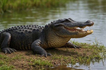 A large reptile found in freshwater habitats of the southeastern