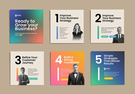 Business Strategy Social Media Post Template