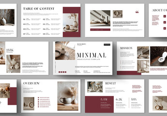Minimal Presentation Template Layout for Clean Corporate