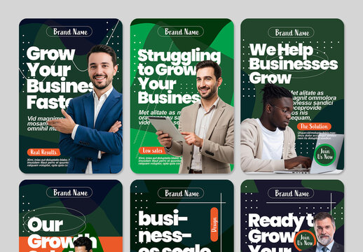 Modern Business Growth Social Media Story Template