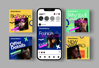 Modern Fashion Sale Offer Social Media Post Template