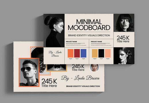 Modern Minimal Brand Identity Mood Board