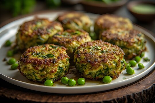 hara bhara kababs on a plate