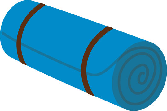 Rolled Yoga Mat, Basic Exercise Mat for Stretching