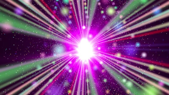 abstract light tunnel loop particle 4k background