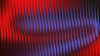 Red and blue vertical stripes on a gradient background