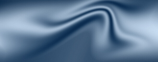 Blue fabric texture with smooth folds and gradient effect
