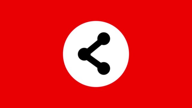 share icon motion animation.4K video