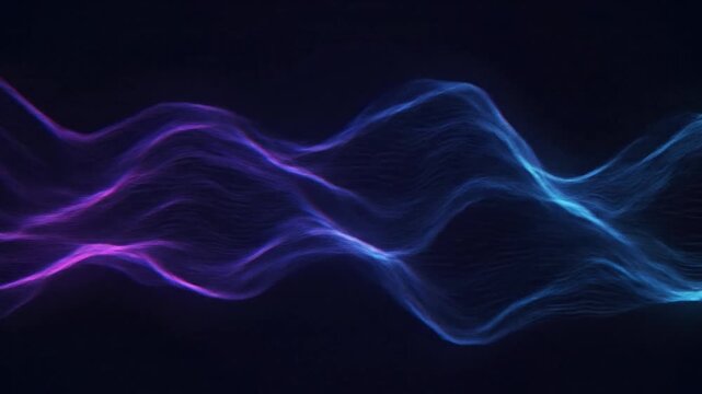 Digital glitch abstract background loop, subtle distortion waves, RGB split effect, cyberpunk tone, seamless loop