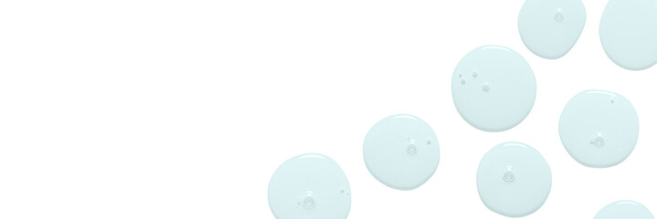 Cosmetic product for skin care. Shower gel or serum or moisturizer. Isolated on white.