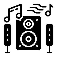 Phone icon, glyph icon style © dicky