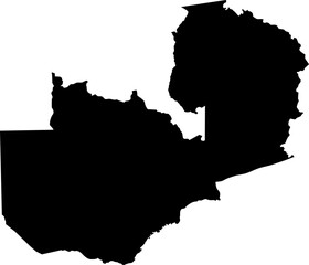 Vector map of zambia