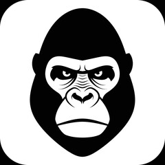 Close up of gorilla face. © alvin