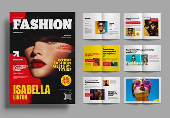 Creative Fashion Magazine Book Design Layout